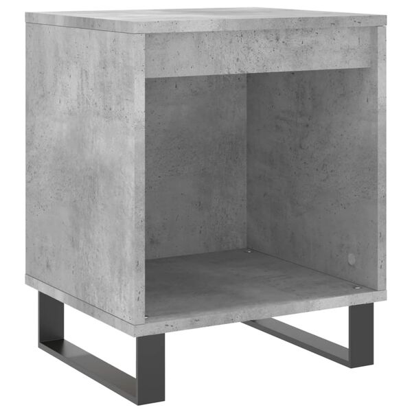 vidaXL Κομοδίνα 2 τεμ. Γκρι Σκυροδέματος 40x35x50 εκ. Επεξεργ. Ξύλο