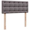 vidaXL Οθωμανικό κρεβάτι με στρώμα Γκρι 120x190 cm Faux Leather