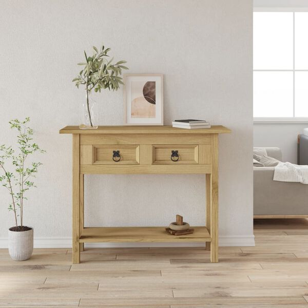 vidaXL Τραπέζι Κονσόλα Μεξικ. Στιλ Corona 93x34,5x73 εκ. Ξύλο Πεύκου