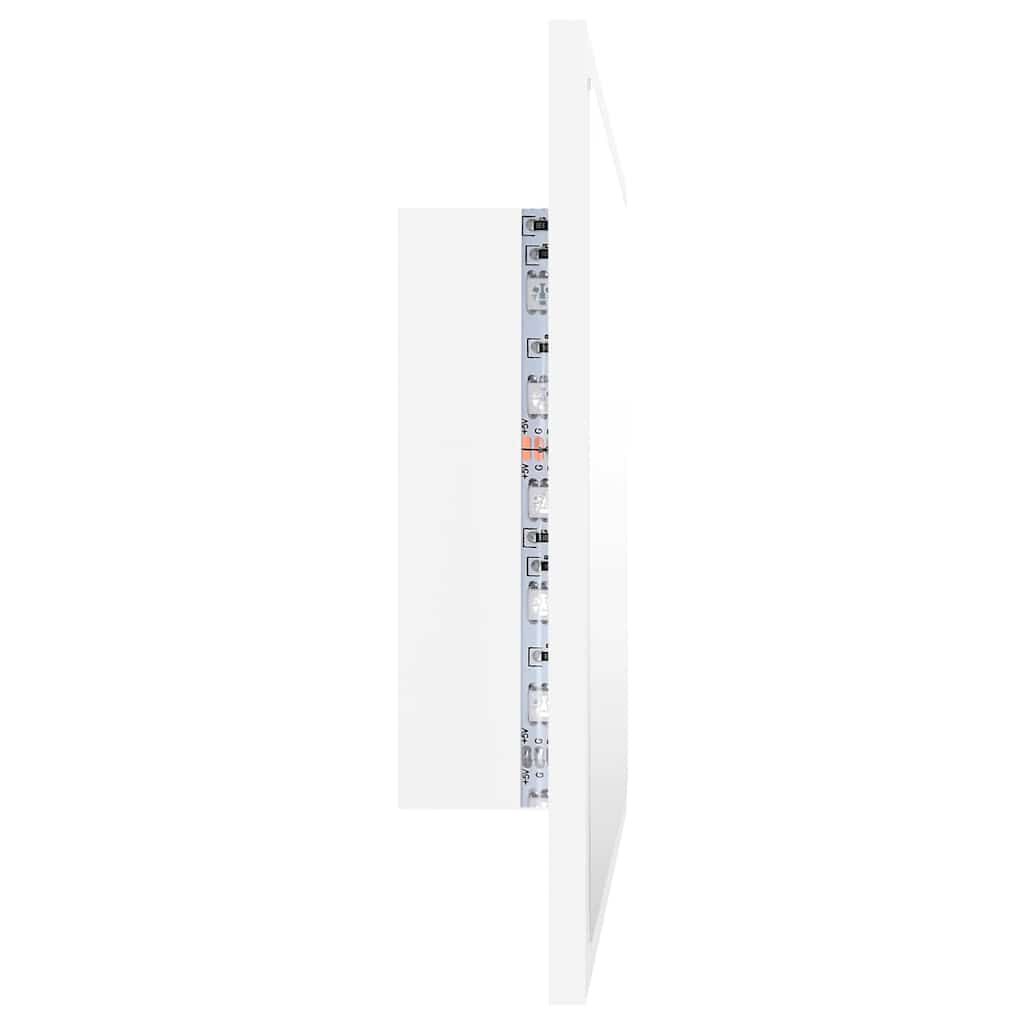 vidaXL Καθρέφτης Μπάνιου με LED Λευκός 60 x 8,5 x 37 εκ. Ακρυλικός