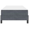 vidaXL Κρεβάτι box spring με στρώμα Σκούρο Γκρι 80 x 200 cm Βελούδο