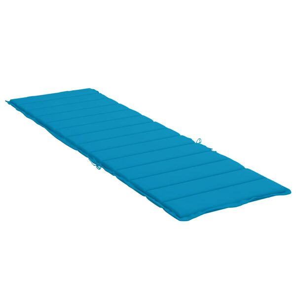 vidaXL Μαξιλάρι Ξαπλώστρας Μπλε Ρουά 200 x 60 x 3εκ. από Ύφασμα Oxford