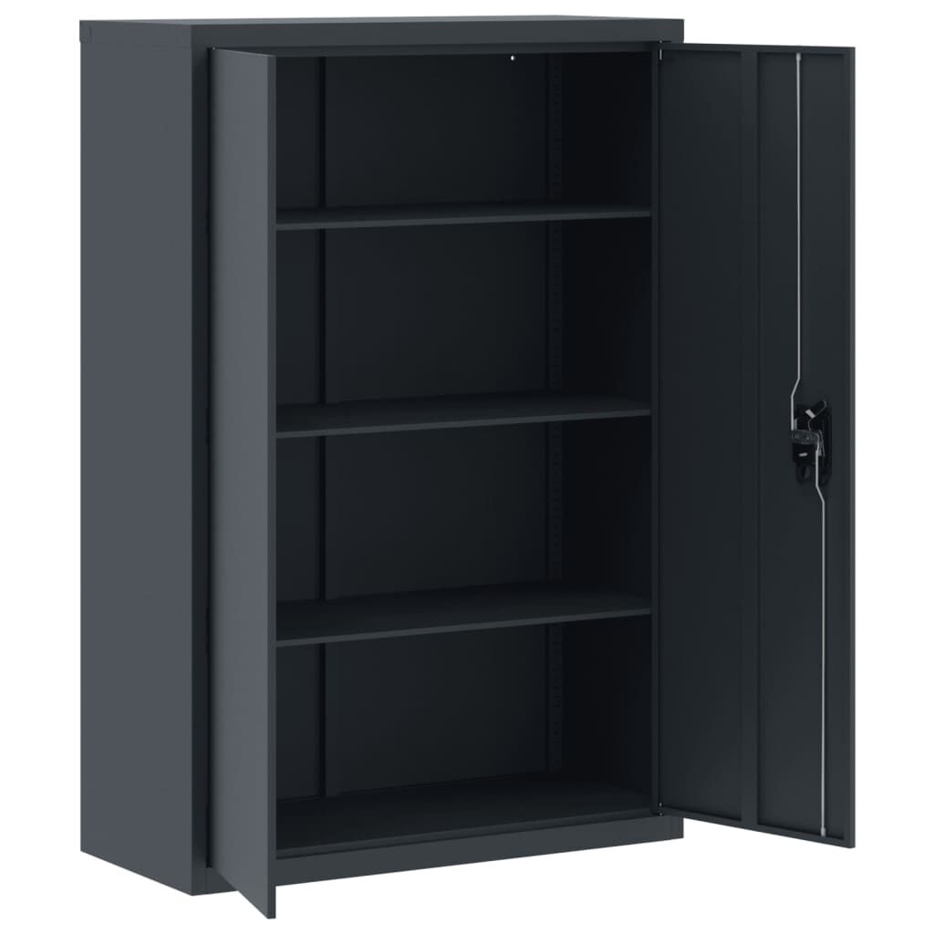 vidaXL Αρχειοθήκη Ανθρακί 90 x 40 x 140 εκ. Ατσάλινη
