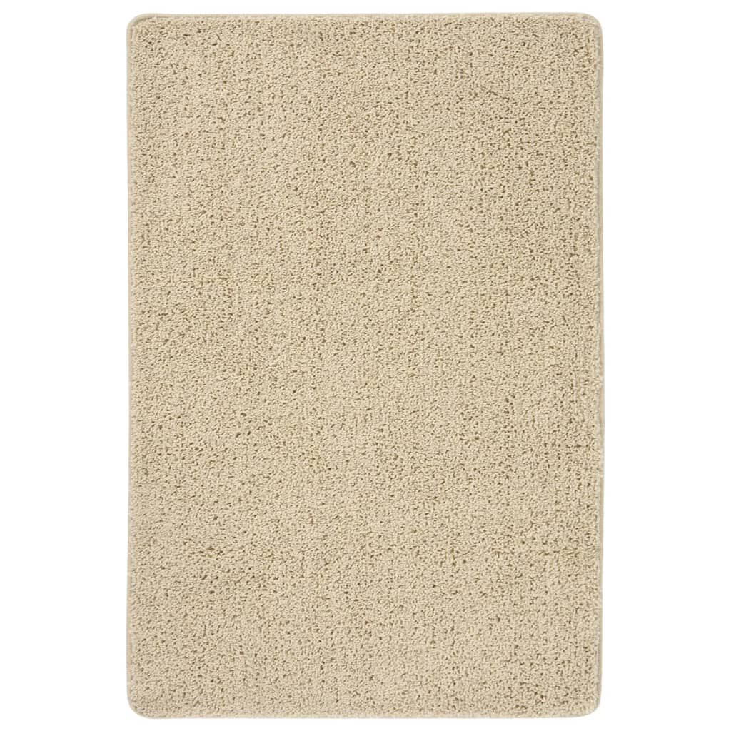 vidaXL Χαλί Shaggy Αντιολισθητικό Κρεμ 140 x 200 εκ.