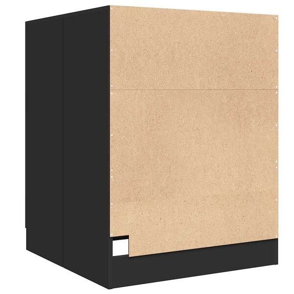 vidaXL Ντουλάπι Πλυντηρίου Μαύρο 71 x 71,5 x 91,5 εκ.