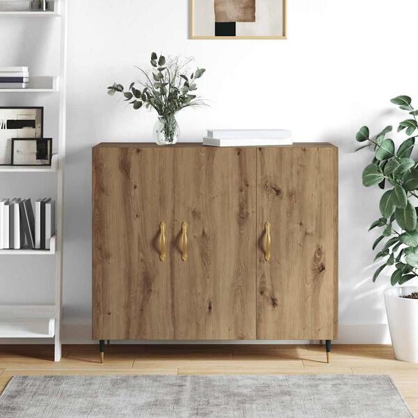 vidaXL &Pi;&lambda;&alpha;ϊ&nu;ό &gamma;&rho;&alpha;&phi;&epsilon;ί&omicron; Artisan Oak 90 x 34 x 80 &epsilon;&kappa;. &Epsilon;&pi;&epsilon;&xi;&epsilon;&rho;&gamma;&alpha;&sigma;&mu;έ&nu;&omicron; &xi;ύ&lambda;&omicron;