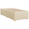 vidaXL Κρεβάτι Boxspring με Στρώμα Κρεμ 80 x 200 εκ. Υφασμάτινο