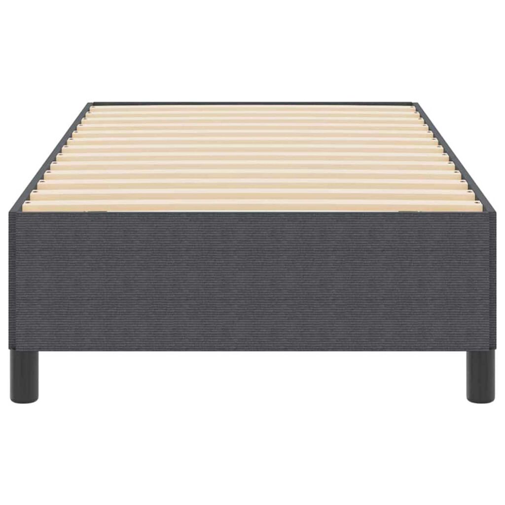 vidaXL Σκελετός Κρεβατιού Σκούρο γκρι 90 x 190 cm Βελούδο