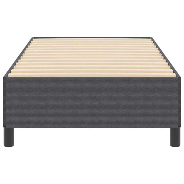 vidaXL Σκελετός Κρεβατιού Σκούρο γκρι 90 x 190 cm Βελούδο