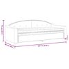 vidaXL Καναπές Κρεβάτι με Στρώμα Taupe 80 x 200 εκ. Υφασμάτινο
