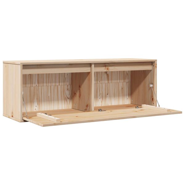 vidaXL Ντουλάπι Τοίχου 100 x 30 x 35 εκ. από Μασίφ Ξύλο Πεύκου