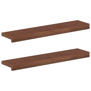 vidaXL &Pi;&alpha;&rho;ά&theta;&upsilon;&rho;&alpha; 2 &tau;&mu;&chi;. &Sigma;&kappa;&omicron;ύ&rho;&omicron; &Kappa;&alpha;&phi;έ 70 x 15 x 2 cm &Sigma;&tau;&epsilon;&rho;&epsilon;ό &Xi;ύ&lambda;&omicron; &Delta;&rho;&upsilon;ό&sigmaf;