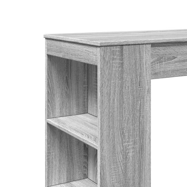 vidaXL Τραπέζι Μπαρ Γκρι Sonoma 95x47x103,5 εκ. από Επεξεργ. Ξύλο