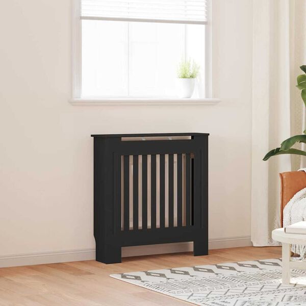 vidaXL Καπάκι Καλοριφέρ 2 pcs Μαύρο 78 x 19 x 81.5 cm