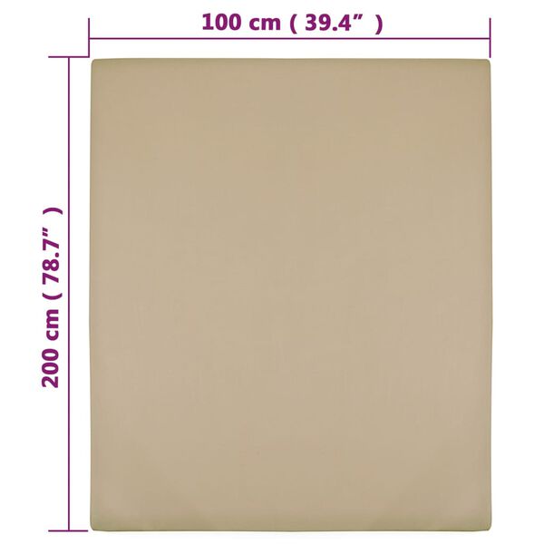 vidaXL &Sigma;&epsilon;&nu;&tau;ό&nu;&iota; &mu;&epsilon; &Lambda;ά&sigma;&tau;&iota;&chi;&omicron; Taupe 100x200 &epsilon;&kappa;. &Beta;&alpha;&mu;&beta;&alpha;&kappa;&epsilon;&rho;ό &Zeta;έ&rho;&sigma;&epsilon;ϊ