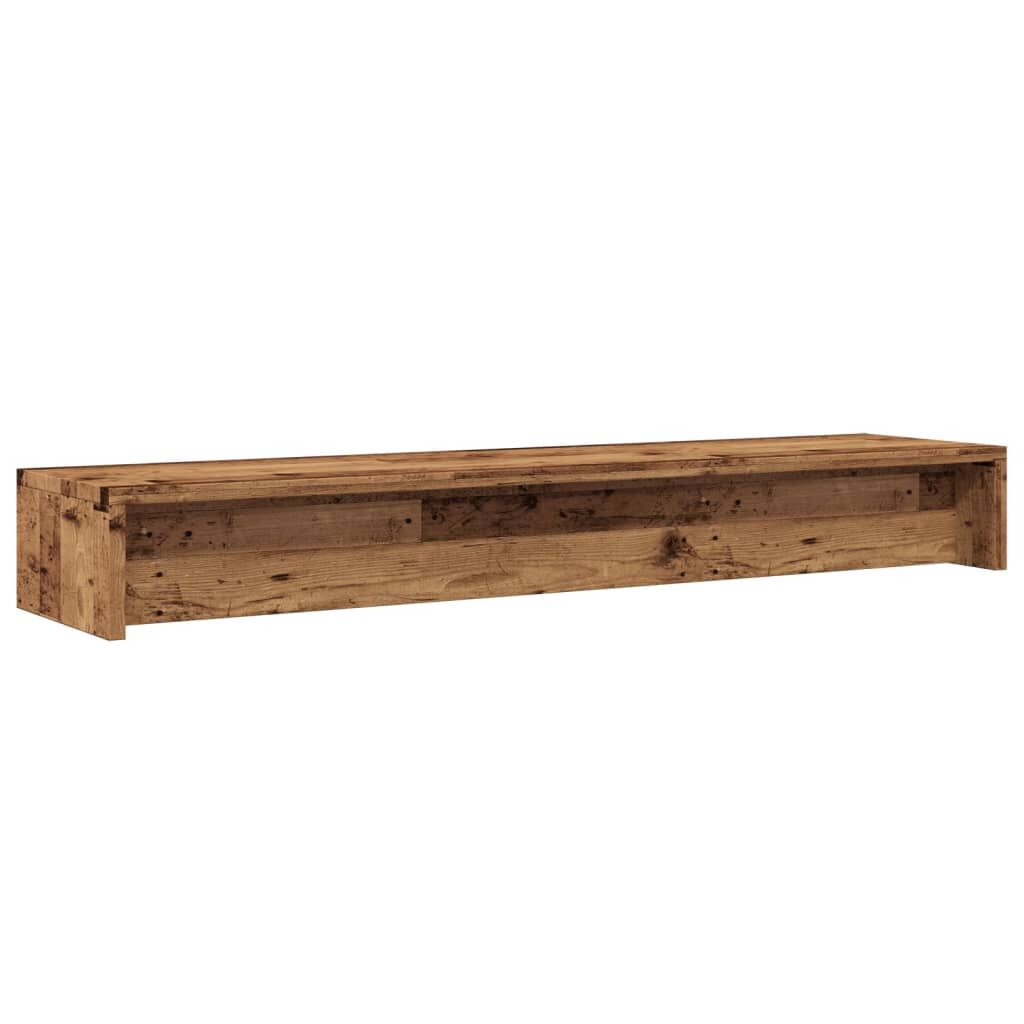 vidaXL Βάση Οθονών Παλαιό Ξύλο 100 x 24 x 13 εκ. από Επεξ. Ξύλο