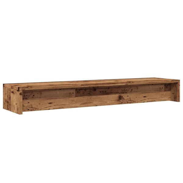 vidaXL Βάση Οθονών Παλαιό Ξύλο 100 x 24 x 13 εκ. από Επεξ. Ξύλο