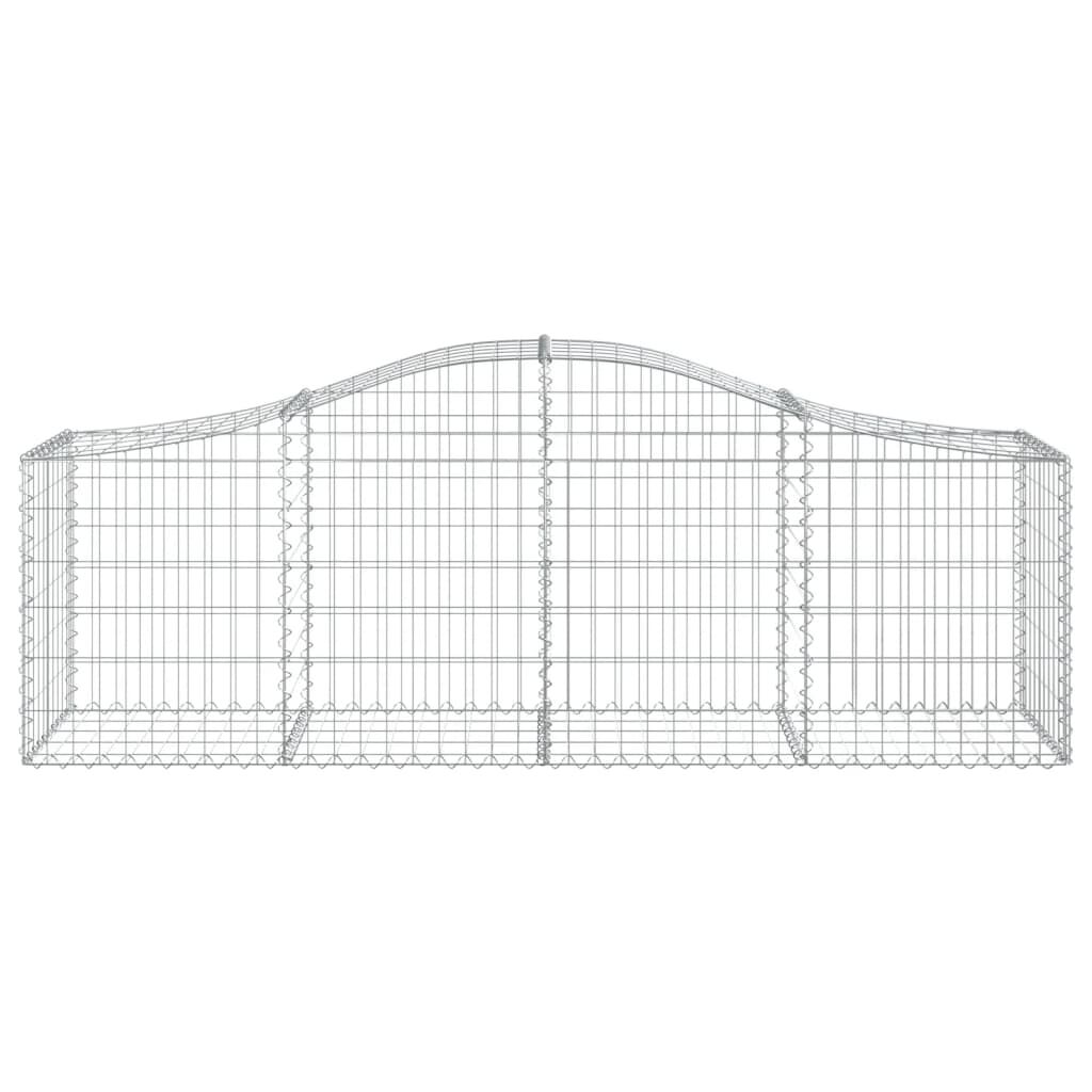 vidaXL Συρματοκιβώτια Τοξωτά 20 τεμ. 200x50x60/80 εκ. Γαλβαν. Ατσάλι
