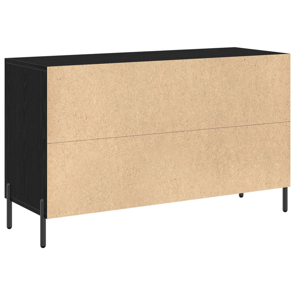 vidaXL Μπουφές Μαύρο Δρυς 100x36x60 εκ Συγκροτημένο Ξύλο
