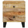 vidaXL Κομοδίνα 2 τεμ. 40 x 33 x 46 εκ. από Μασίφ Ξύλο Μάνγκο