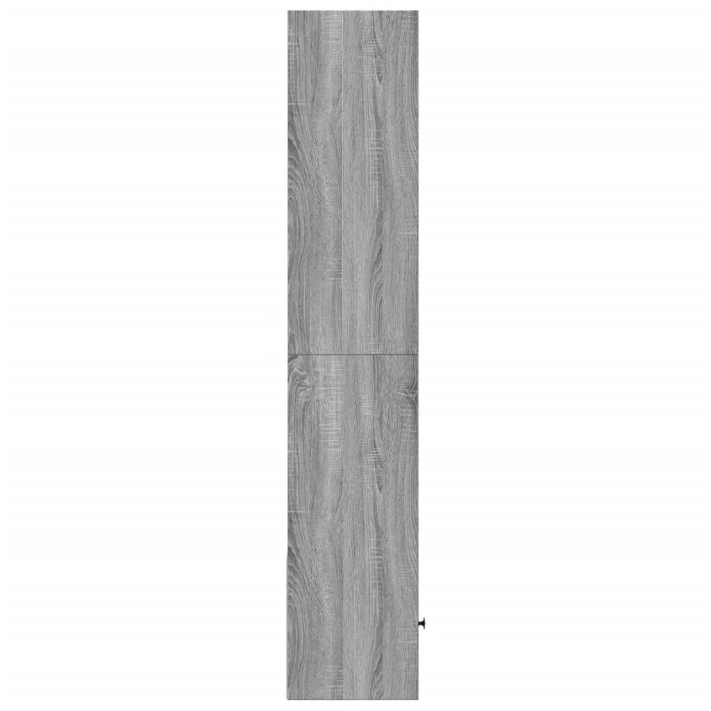 vidaXL Βιβλιοθήκη Γκρι Sonoma 40x36x189 εκ. από Επεξεργ. Ξύλο
