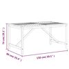 vidaXL Τραπεζαρία Κήπου 150 x 90 x 74 εκ. από Μασίφ Ξύλο Ακακίας