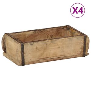 vidaXL &Delta;ί&sigma;&kappa;&omicron;&sigmaf; 4 pcs &Kappa;&alpha;&phi;έ 30 x 15 x 9 &epsilon;&kappa; &Sigma;&tau;&epsilon;&rho;&epsilon;ό &Alpha;&nu;&alpha;&kappa;&tau;&eta;&theta;έ&nu; &Xi;ύ&lambda;&omicron;