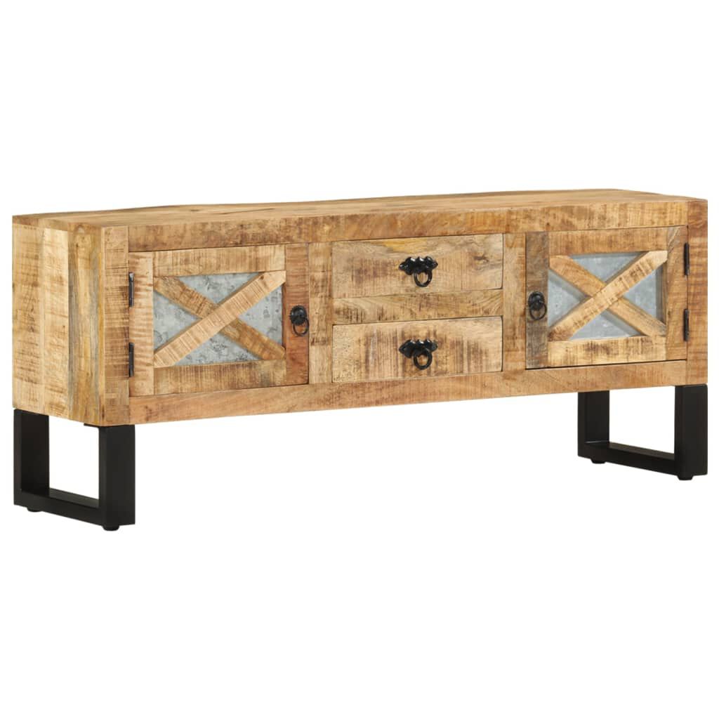 vidaXL Έπιπλο Τηλεόρασης 110 x 30 x 45 εκ. από Ακατέργαστο Ξύλο Μάνγκο