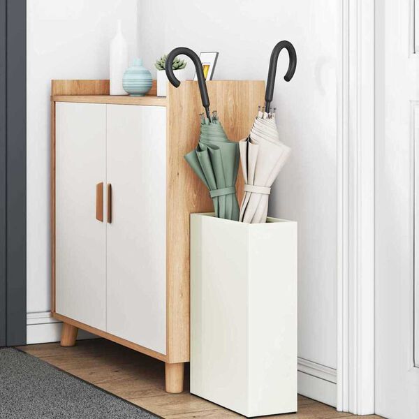 vidaXL Σχέδιο & βάση αποθήκευσης Λευκό 28 x 12 x 41 εκ Μέταλλο