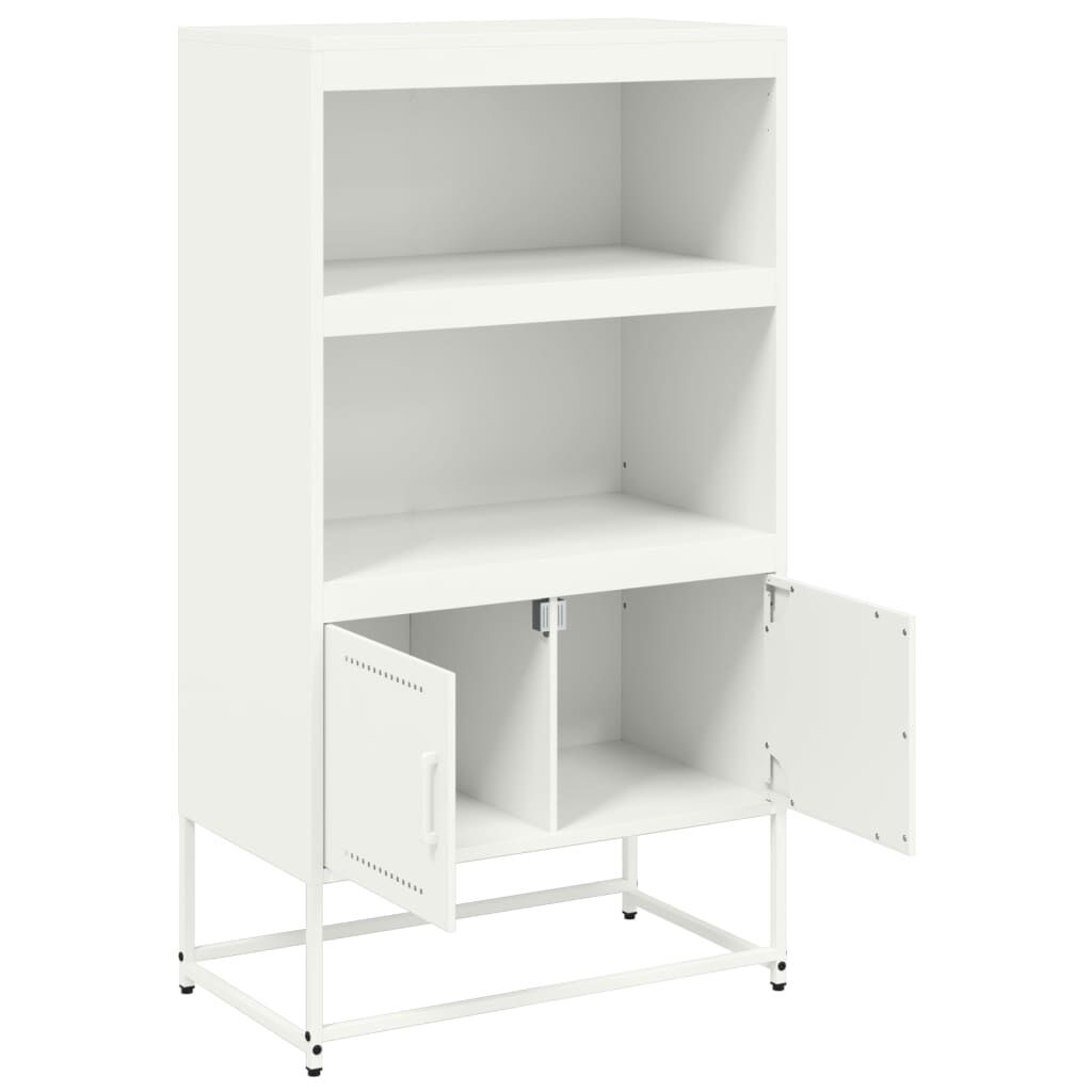 vidaXL Ραφιέρα Λευκή 68,5x38,5x123,5 εκ. από Ατσάλι