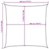 vidaXL Πανί Σκίασης Καφέ 4,5 x 4,5 μ. από HDPE 160 γρ./μ²