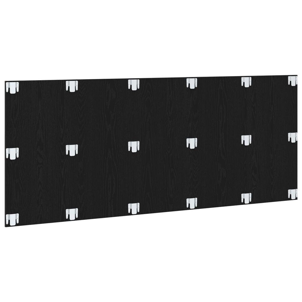 vidaXL Κεφαλάρι Κρεβατιού Μαύρο Δρυς 200x1,5x80 εκ. Κατασκευασμένη Ξυλεία
