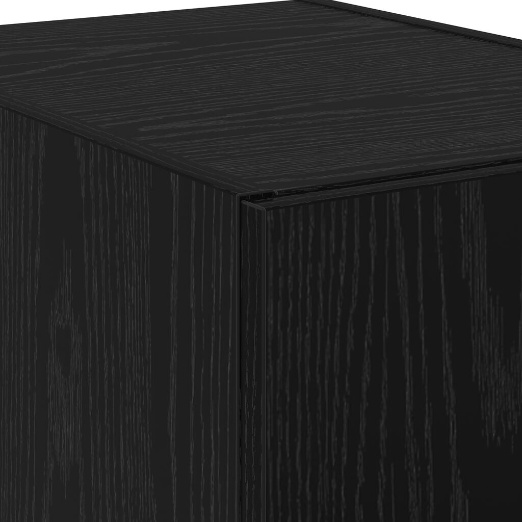 vidaXL Highboard Μπουφές Μαύρος Δρυός 40x42.5x185 εκ Επεξεργασμένου Ξύλου