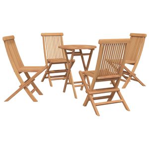 vidaXL &Sigma;&epsilon;&tau; &Kappa;ή&pi;&omicron;&upsilon; 5 &tau;&mu;&chi;. &Kappa;&alpha;&phi;έ &Sigma;&upsilon;&mu;&pi;&alpha;&gamma;έ&sigmaf; &xi;ύ&lambda;&omicron; teak
