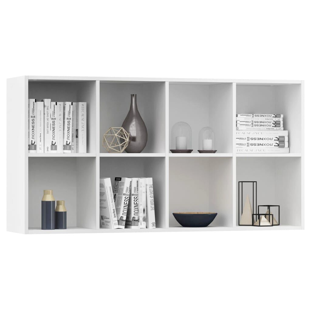 vidaXL Ραφιέρα/Βιβλιοθήκη Λευκή 66 x 30 x 130 εκ. από Επεξ. Ξύλο