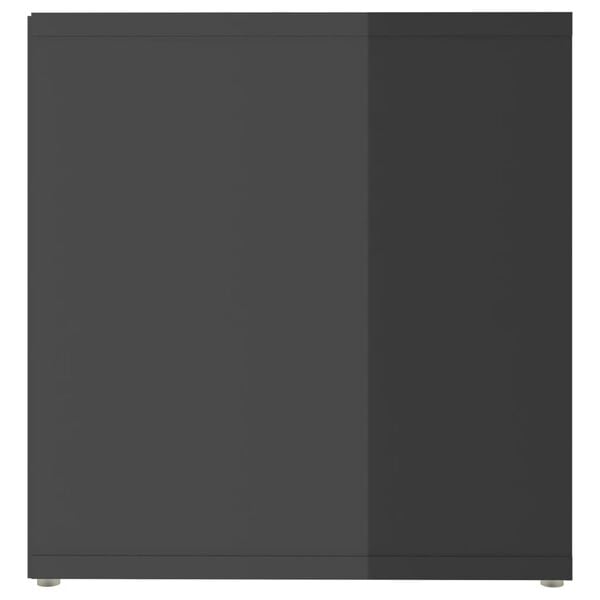 vidaXL Έπιπλα Τηλεόρασης 2 τεμ. Γυαλ. Γκρι 72x35x36,5 εκ. Επεξ. Ξύλο