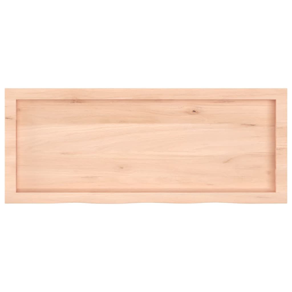 vidaXL Επιφάνεια Τραπεζιού 100x40x(2-6)εκ Ακατέργαστο Μασίφ Ξύλο Δρυός