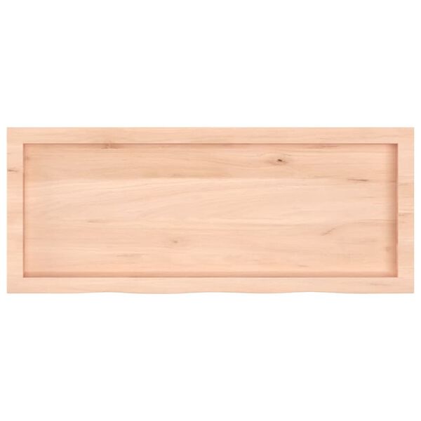 vidaXL Επιφάνεια Τραπεζιού 100x40x(2-6)εκ Ακατέργαστο Μασίφ Ξύλο Δρυός