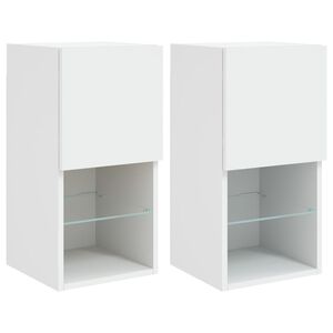 vidaXL Έ&pi;&iota;&pi;&lambda;&alpha; &Tau;&eta;&lambda;&epsilon;ό&rho;&alpha;&sigma;&eta;&sigmaf; &mu;&epsilon; LED 2 &tau;&epsilon;&mu;. &Lambda;&epsilon;&upsilon;&kappa;ά 30,5x30x60 &epsilon;&kappa;.