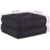 vidaXL Αρθρωτός Καναπές 4 pcs Ανθρακί 70 x 70 x 56 εκ ύφασμα
