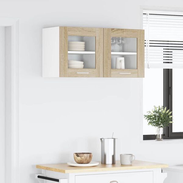vidaXL &Kappa;&rho;&epsilon;&mu;&alpha;&sigma;&tau;ό &nu;&tau;&omicron;&upsilon;&lambda;ά&pi;&iota; &mu;&epsilon; &pi;ό&rho;&tau;&alpha; 2 pcs &Delta;&rho;ύ&sigmaf; Sonoma 40 x 31 x 40 &epsilon;&kappa;.
