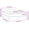 vidaXL &Kappa;&rho;&epsilon;&beta;ά&tau;&iota; Boxspring &mu;&epsilon; &Sigma;&tau;&rho;ώ&mu;&alpha; & LED &Sigma;&kappa;. &Mu;&pi;&lambda;&epsilon; 140x200&epsilon;&kappa;. &Beta;&epsilon;&lambda;&omicron;ύ&delta;&iota;&nu;&omicron;