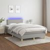 vidaXL &Kappa;&rho;&epsilon;&beta;ά&tau;&iota; Boxspring &mu;&epsilon; &Sigma;&tau;&rho;ώ&mu;&alpha; & LED &Alpha;&nu;.&Gamma;&kappa;&rho;&iota; 120x200 &epsilon;&kappa; &Upsilon;&phi;&alpha;&sigma;&mu;ά&tau;&iota;&nu;&omicron;