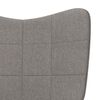 vidaXL Πολυθρόνα Relax Taupe Υφασμάτινη με Σκαμπό