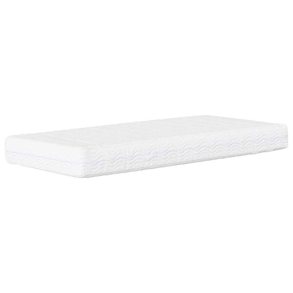 vidaXL Κρεβάτι με Στρώμα Taupe 80x200 εκ. Υφασμάτινο