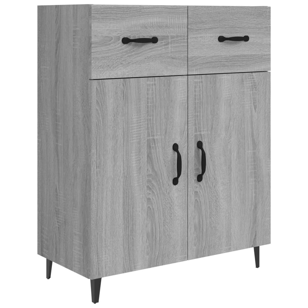 vidaXL Ντουλάπι Γκρι Sonoma 69,5 x 34 x 90 εκ. από Επεξεργασμένο Ξύλο