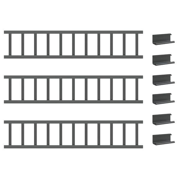 vidaXL &Phi;&rho;&omicron;&upsilon;&rho;ό&sigmaf; &chi;&iota;&omicron;&nu;&iota;&omicron;ύ &omicron;&rho;&omicron;&phi;ή&sigmaf; &Alpha;&nu;&theta;&rho;&alpha;&kappa;ί 600 x 9 x 22 &epsilon;&kappa; &Alpha;&tau;&sigma;ά&lambda;&iota;