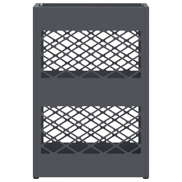 vidaXL Σχέδιο & βάση αποθήκευσης Ανθρακί 28 x 12 x 41 εκ Ατσάλι