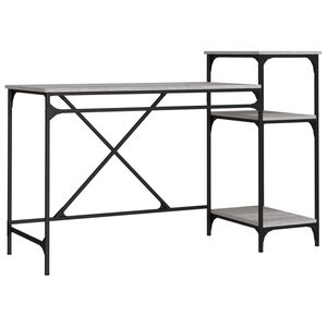 vidaXL &Gamma;&rho;&alpha;&phi;&epsilon;ί&omicron; &mu;&epsilon; &Rho;ά&phi;&iota;&alpha; &Gamma;&kappa;&rho;&iota; Sonoma 135x50x90 &epsilon;&kappa;. &Epsilon;&pi;&epsilon;&xi;. &Xi;ύ&lambda;&omicron;/&Sigma;ί&delta;&eta;&rho;&omicron;&sigmaf;