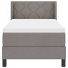 vidaXL Κρεβάτι box spring με στρώμα με στρώμα Taupe 80 x 200 cm